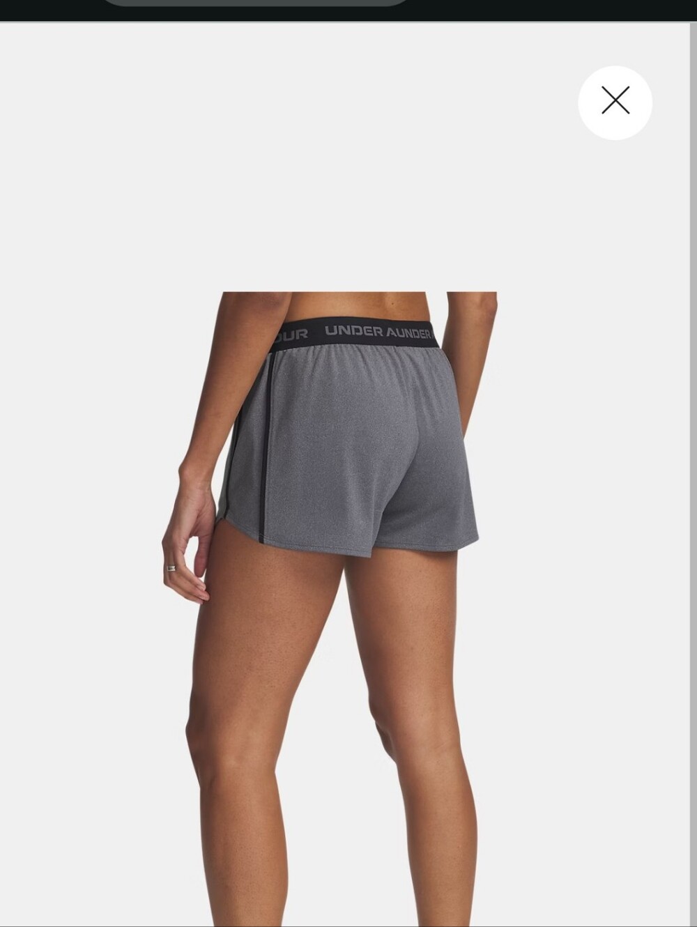 Under Armour Women's Gray Performance Athletic Shorts Lg